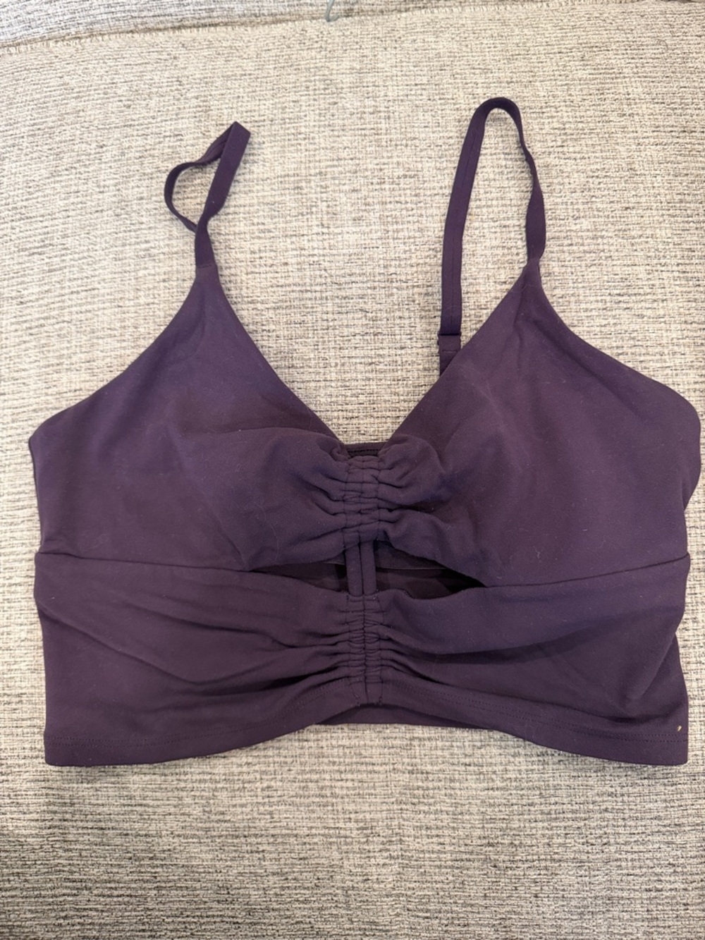 Athleta cropped tank - Deep Purple
